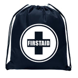 First Aid Symbol - Circle - Mini Polyester Drawstring Bag - Mato & Hash