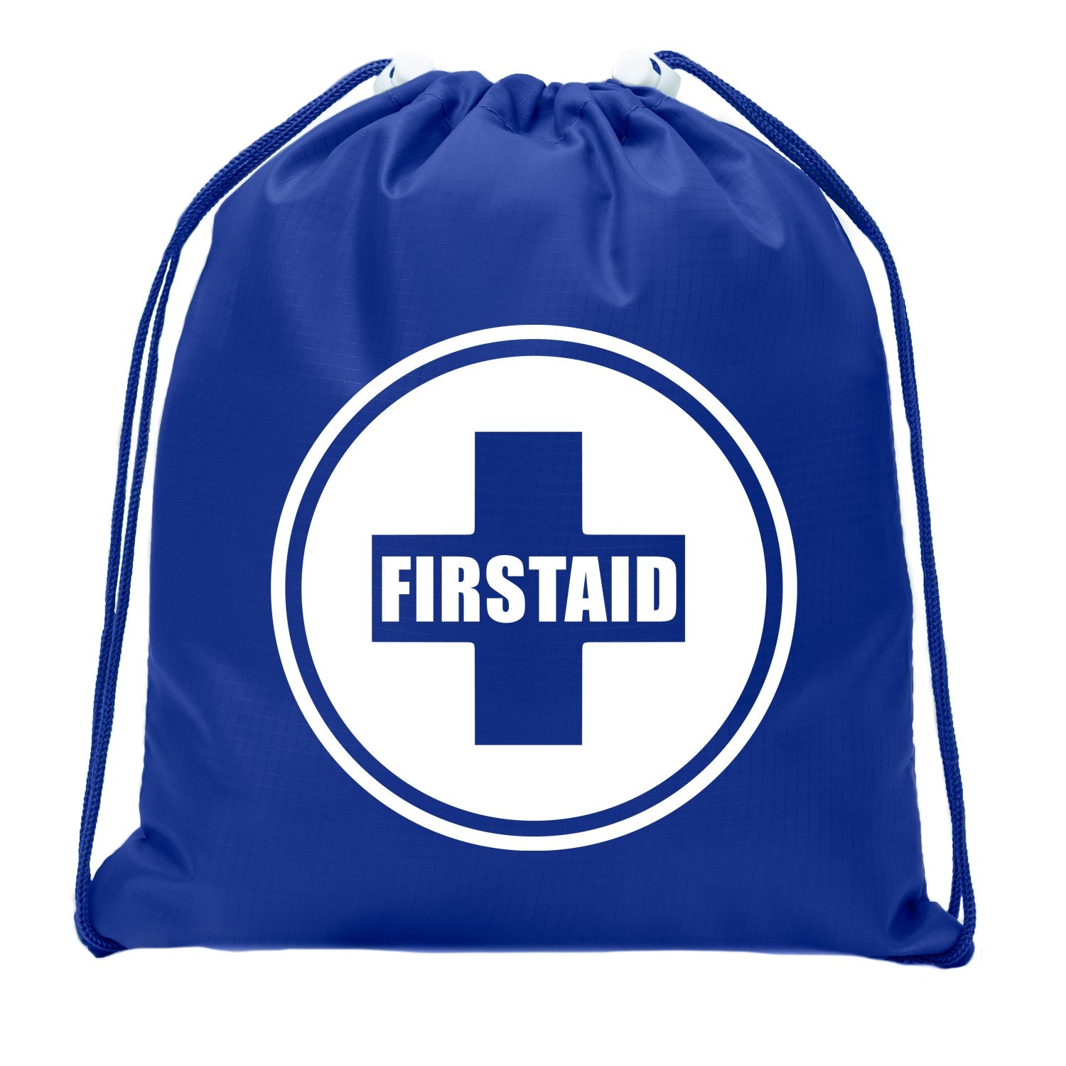 First Aid Symbol - Circle - Mini Polyester Drawstring Bag - Mato & Hash