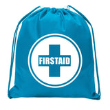 First Aid Symbol - Circle - Mini Polyester Drawstring Bag - Mato & Hash