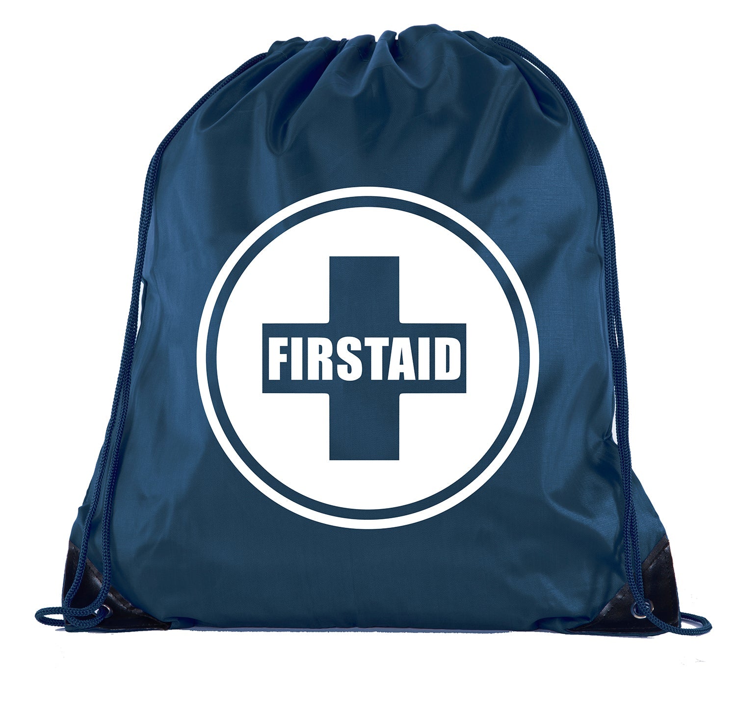 First Aid Symbol - Circle - Polyester Drawstring Bag - Mato & Hash