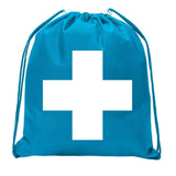 First Aid Symbol Mini Polyester Drawstring Bag - Mato & Hash