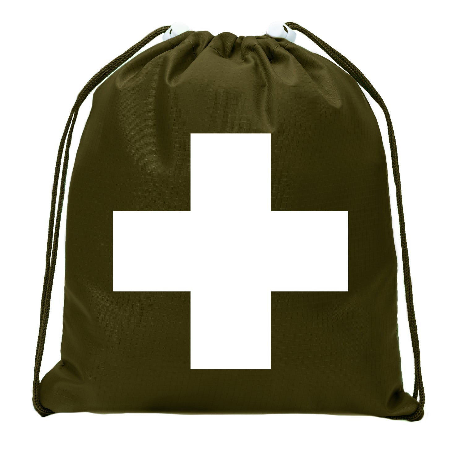 First Aid Symbol Mini Polyester Drawstring Bag - Mato & Hash