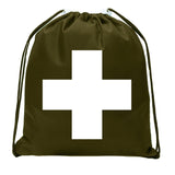 First Aid Symbol Mini Polyester Drawstring Bag - Mato & Hash