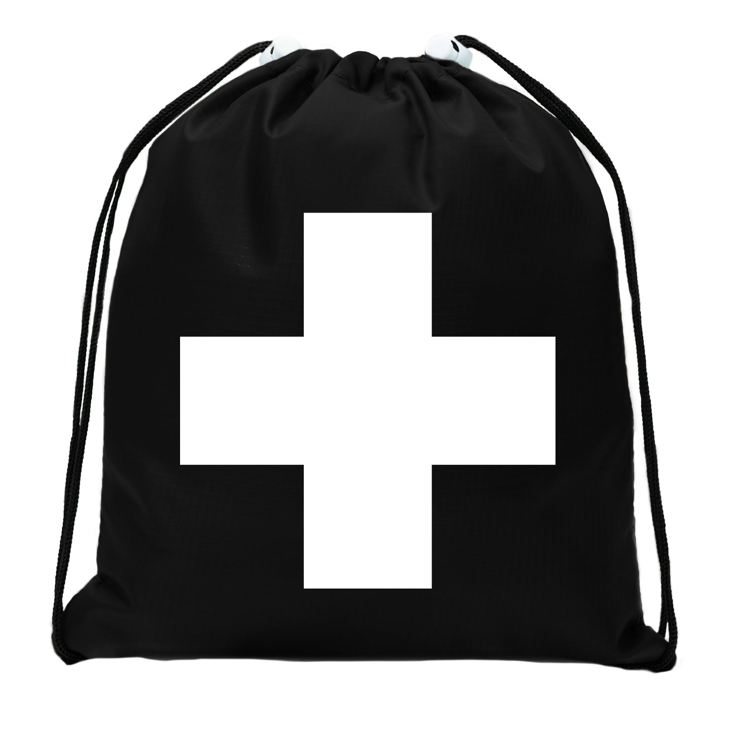 First Aid Symbol Mini Polyester Drawstring Bag - Mato & Hash