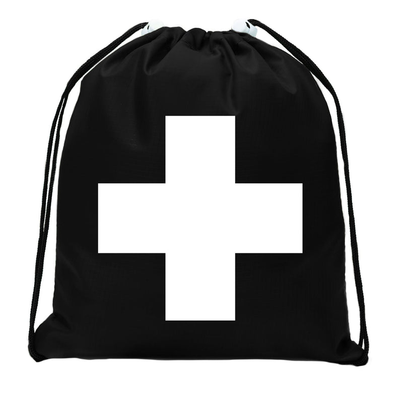 First Aid Symbol Mini Polyester Drawstring Bag - Mato & Hash
