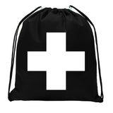 First Aid Symbol Mini Polyester Drawstring Bag - Mato & Hash