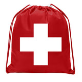 First Aid Symbol Mini Polyester Drawstring Bag - Mato & Hash
