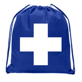 First Aid Symbol Mini Polyester Drawstring Bag - Mato & Hash