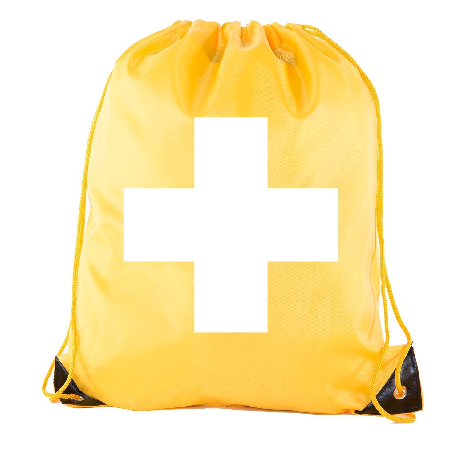 First Aid Symbol Polyester Drawstring Bag - Mato & Hash