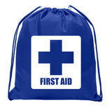 First Aid Symbol - Square - Mini Polyester Drawstring Bag - Mato & Hash