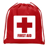 First Aid Symbol - Square - Mini Polyester Drawstring Bag - Mato & Hash
