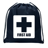 First Aid Symbol - Square - Mini Polyester Drawstring Bag - Mato & Hash