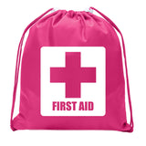 First Aid Symbol - Square - Mini Polyester Drawstring Bag - Mato & Hash