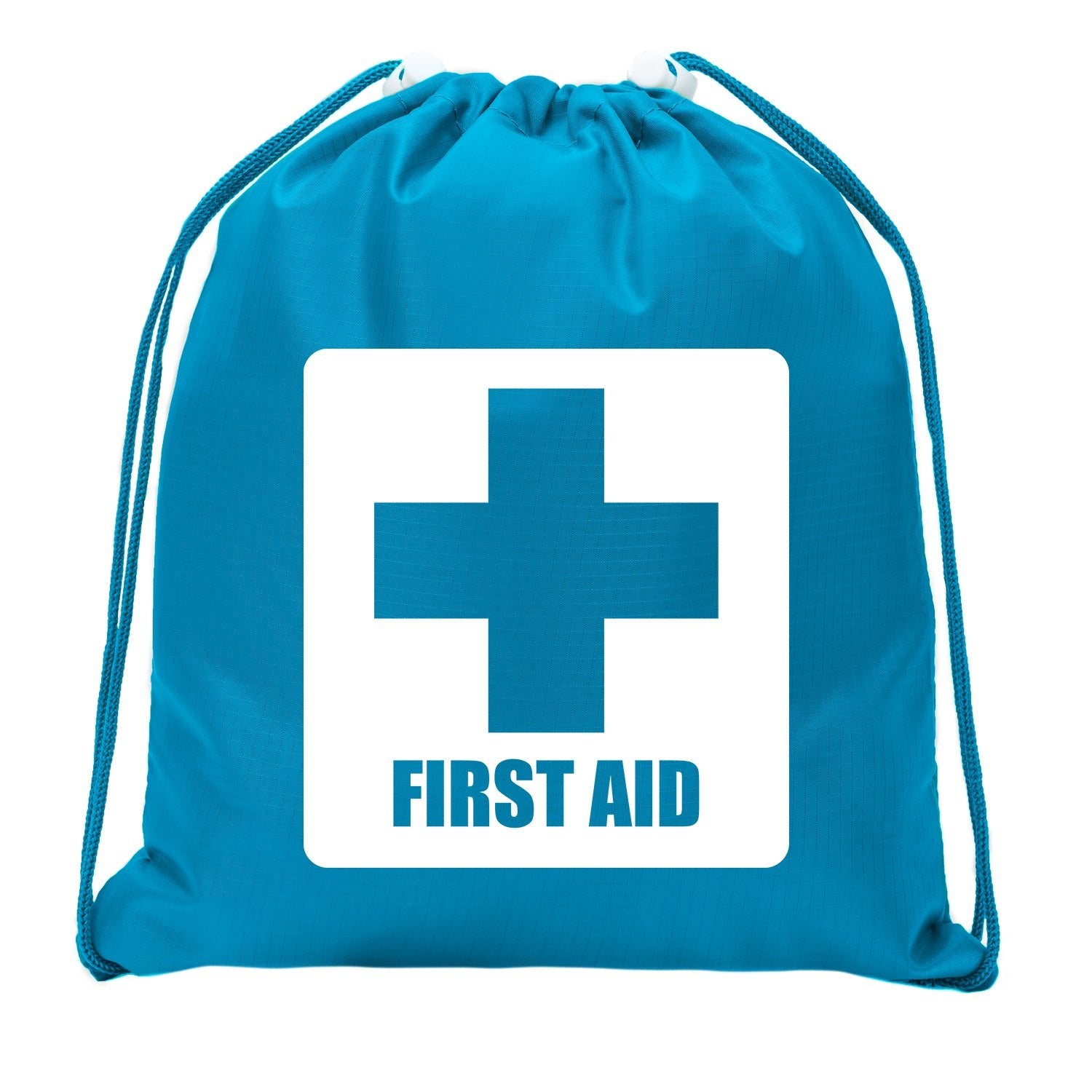 First Aid Symbol - Square - Mini Polyester Drawstring Bag - Mato & Hash