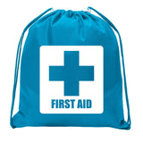 First Aid Symbol - Square - Mini Polyester Drawstring Bag - Mato & Hash