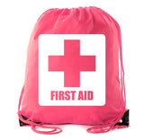First Aid Symbol - Square - Polyester Drawstring Bag - Mato & Hash