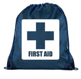 First Aid Symbol - Square - Polyester Drawstring Bag - Mato & Hash