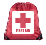 First Aid Symbol - Square - Polyester Drawstring Bag - Mato & Hash