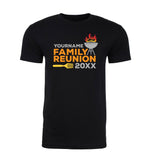 Flaming Grill Custom Name & Year Family Reunion Unisex T Shirts
