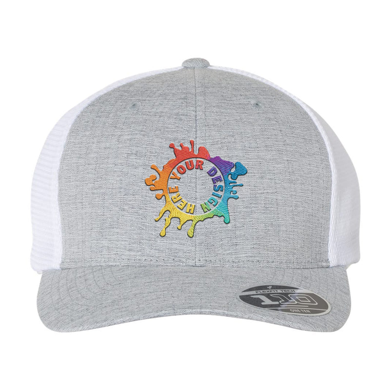Flexfit 110M Trucker Mesh-Back Cap Embroidery - BEST SELLING SNAPBACK - Mato & Hash