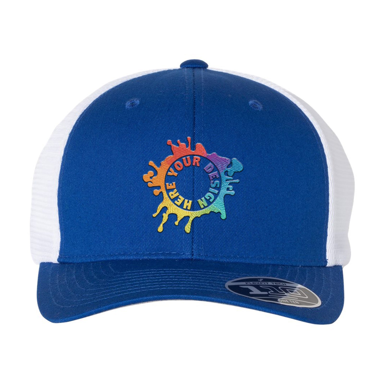 Flexfit 110M Trucker Mesh-Back Cap Embroidery - BEST SELLING SNAPBACK - Mato & Hash