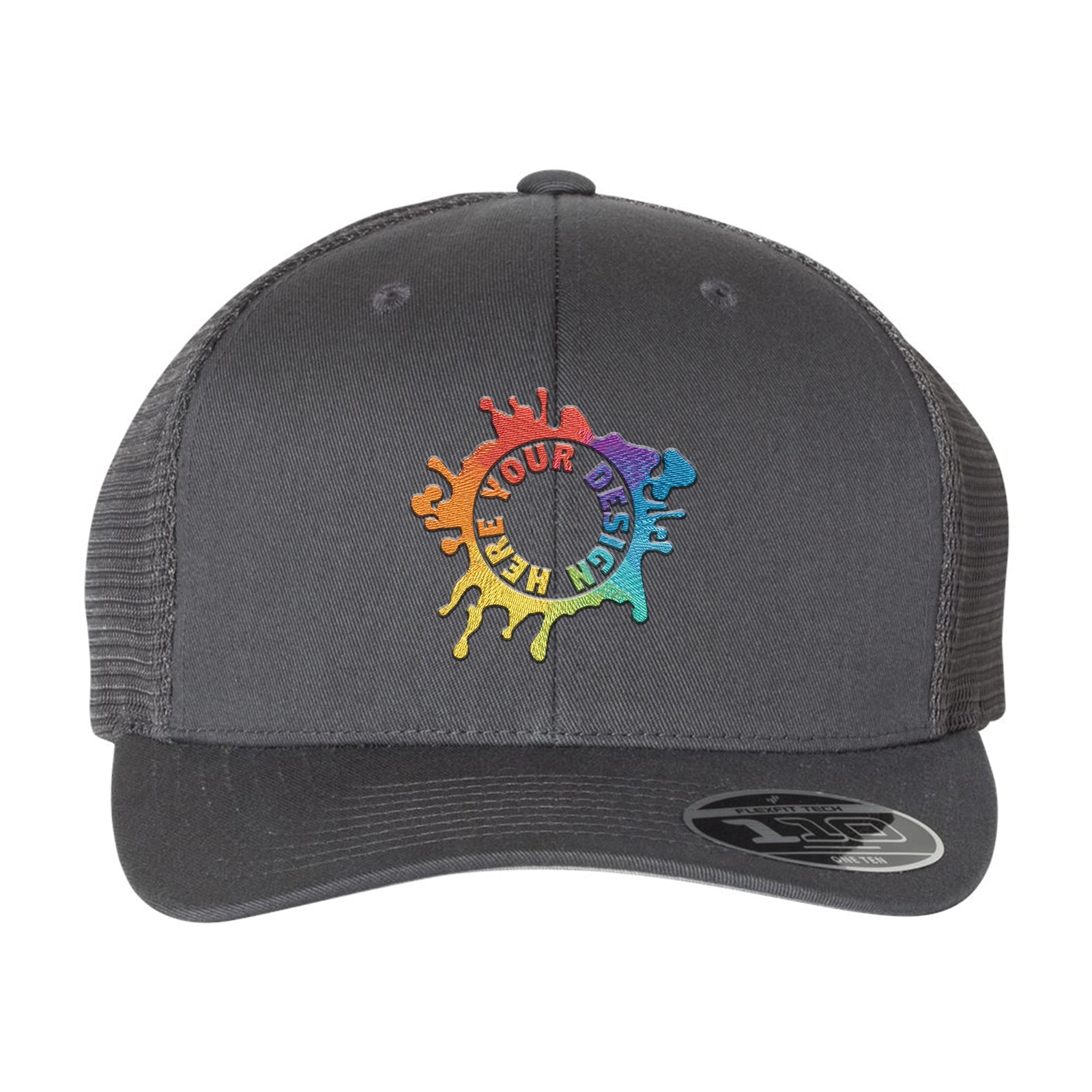 Flexfit 110M Trucker Mesh-Back Cap Embroidery - BEST SELLING SNAPBACK - Mato & Hash