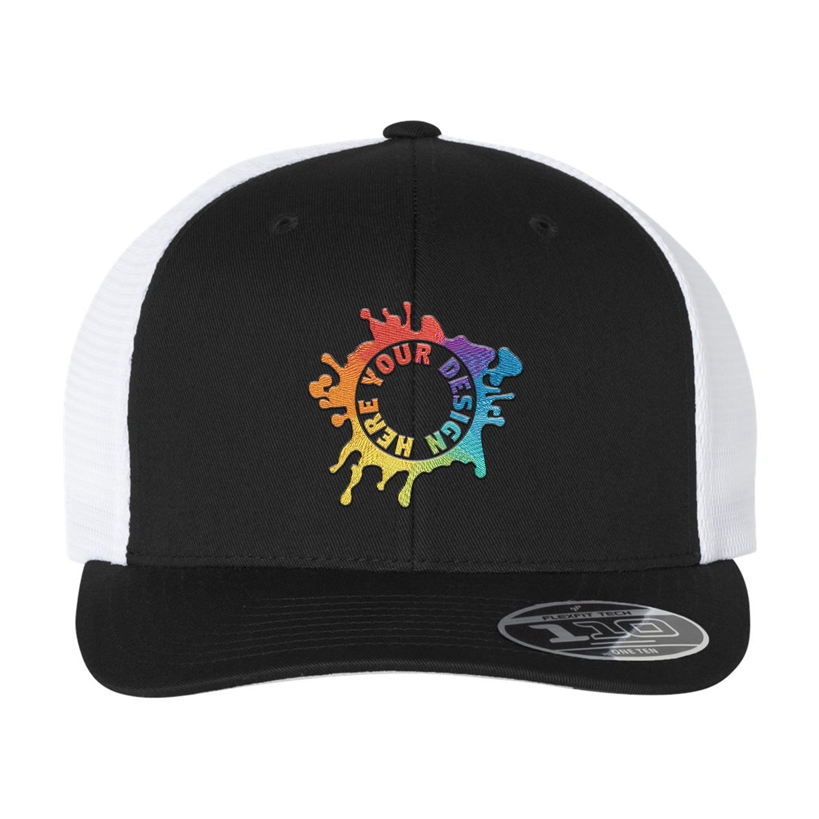 Flexfit 110M Trucker Mesh-Back Cap Embroidery - BEST SELLING SNAPBACK - Mato & Hash