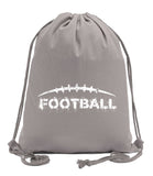 Football Cotton Drawstring Favor Bag - Mato & Hash