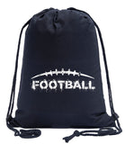 Football Cotton Drawstring Favor Bag