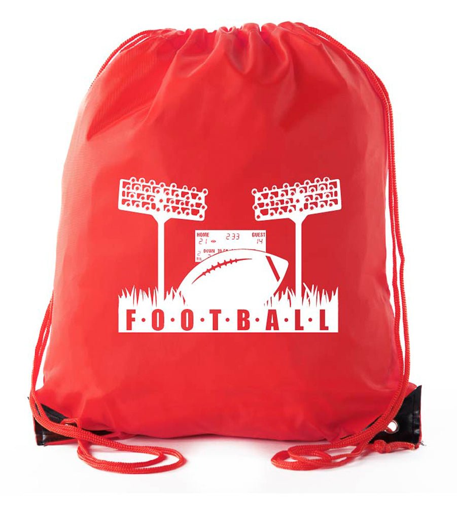 Football Field Polyester Drawstring Bag - Mato & Hash