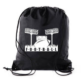 Football Field Polyester Drawstring Bag