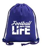 Football Life Cotton Drawstring Bag - Mato & Hash