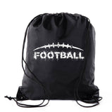 Football Polyester Drawstring Favor Bag