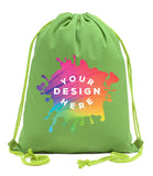Full Color Custom Cotton Drawstring Bag - Mato & Hash