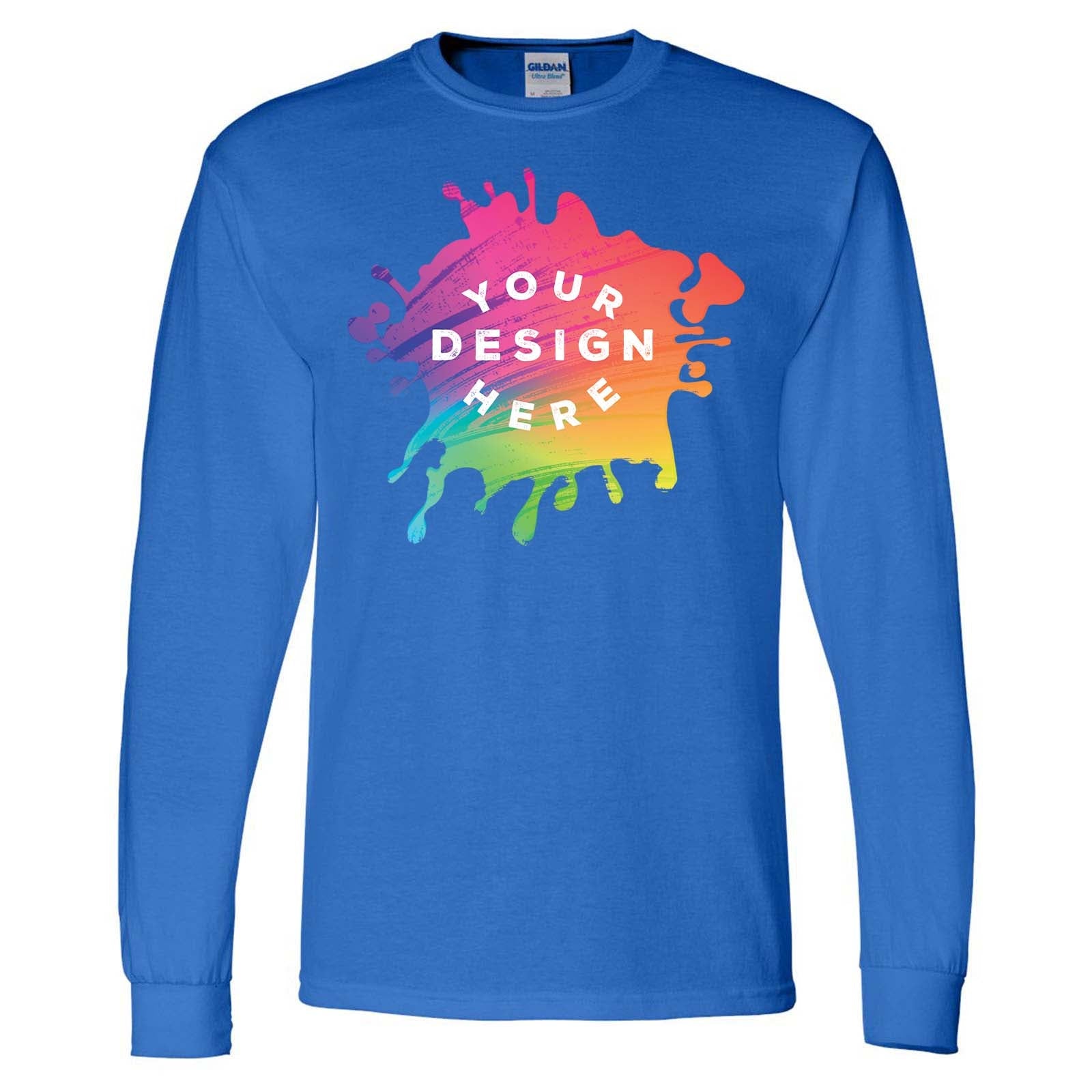 Gildan DryBlend® Men's Cotton/Polyester Blend Long Sleeve T-Shirt - Mato & Hash