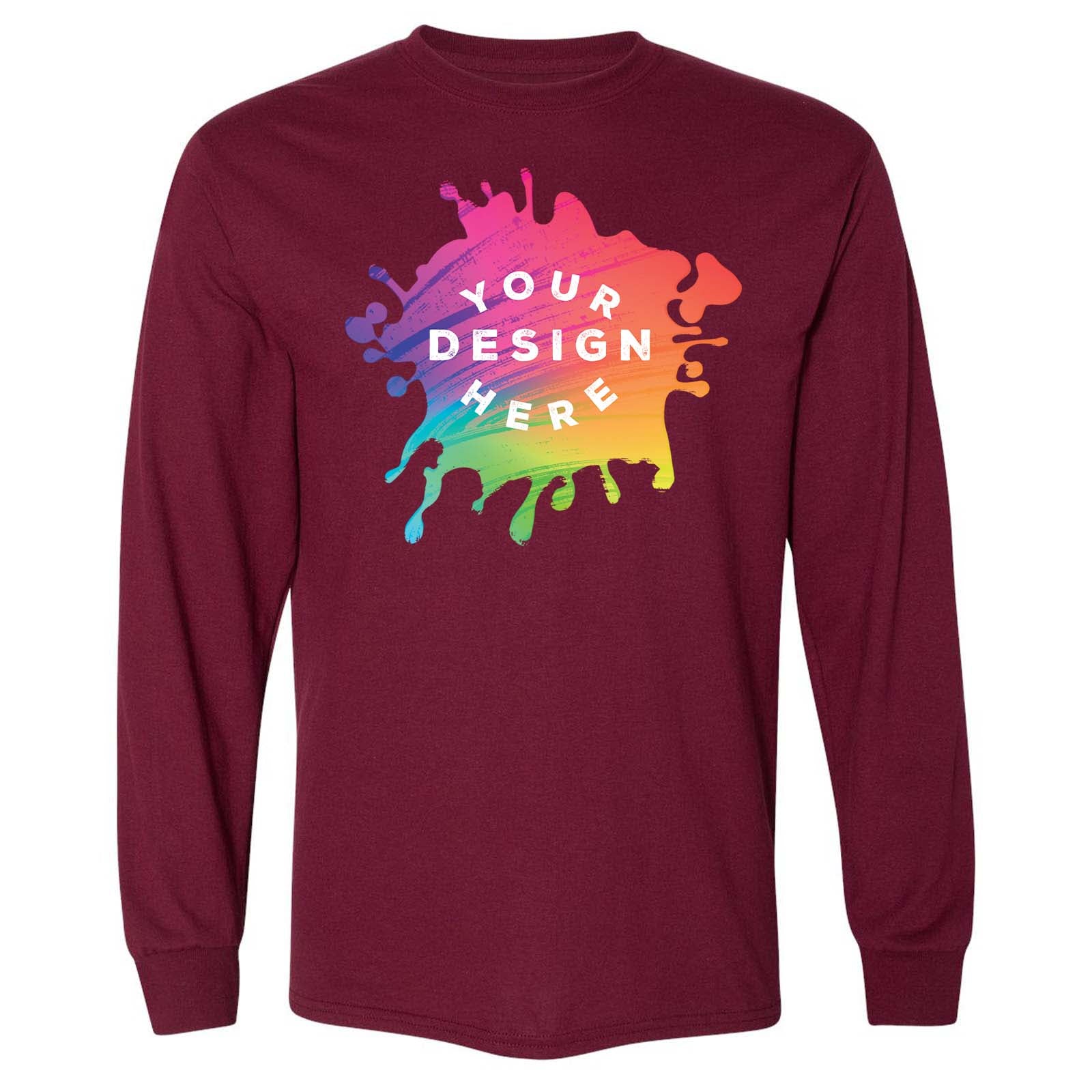 Gildan DryBlend® Men's Cotton/Polyester Blend Long Sleeve T-Shirt - Mato & Hash