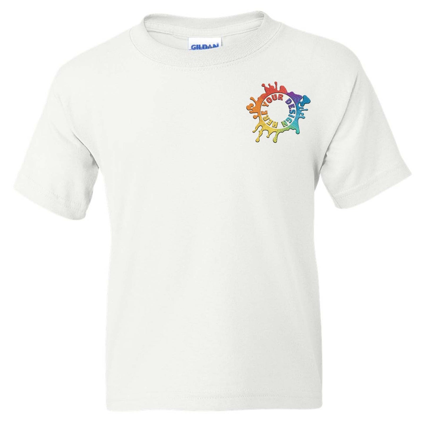 Gildan DryBlend® Youth Cotton/Polyester Blend T-Shirt Embroidery - Mato & Hash