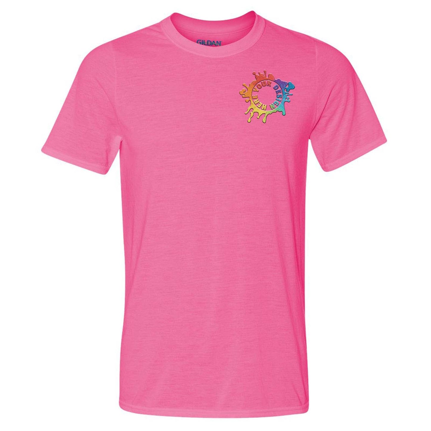 Gildan Men's Performance Polyester T-Shirt Embroidery - Mato & Hash