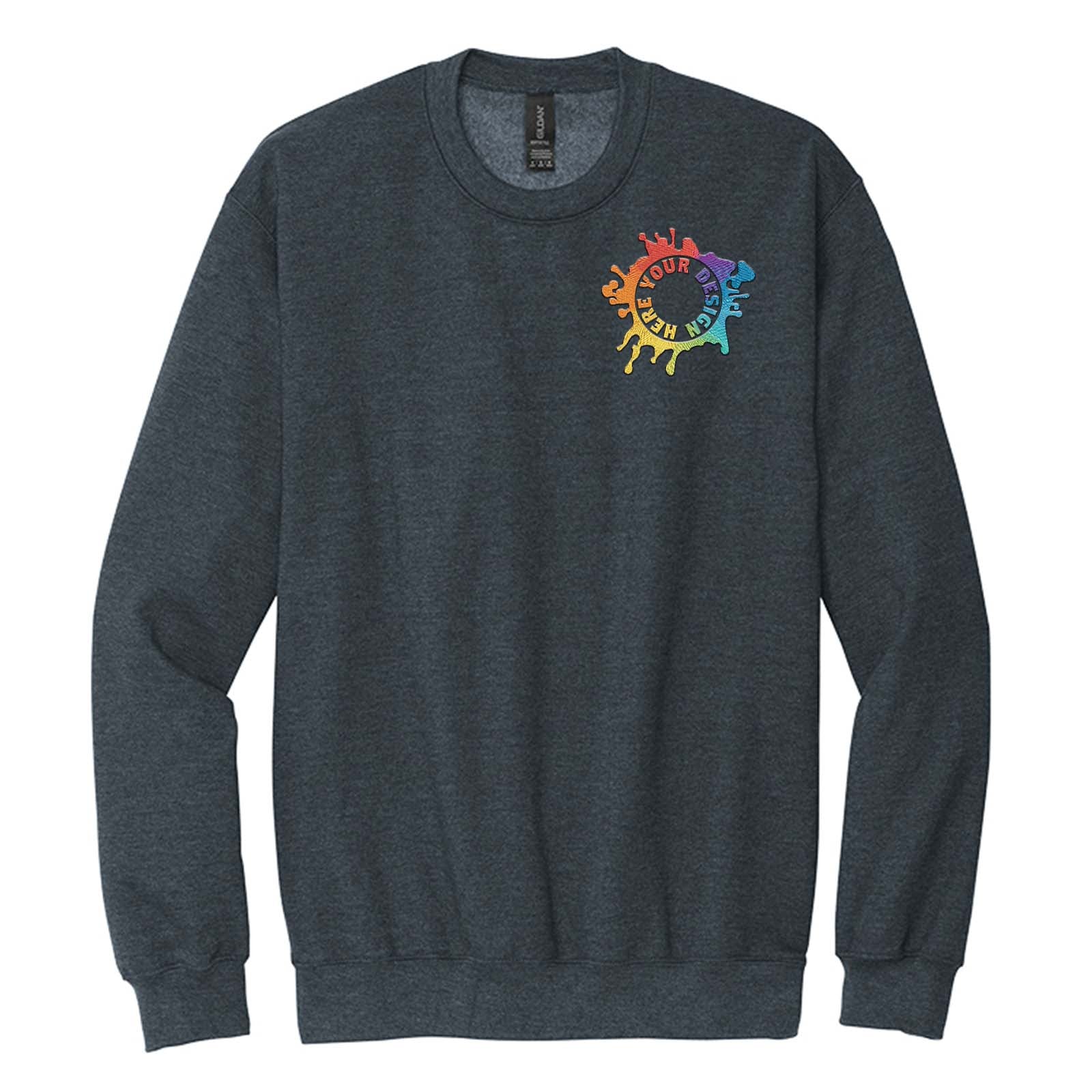 Gildan Softstyle Crewneck Sweatshirt Embroidery - Mato & Hash