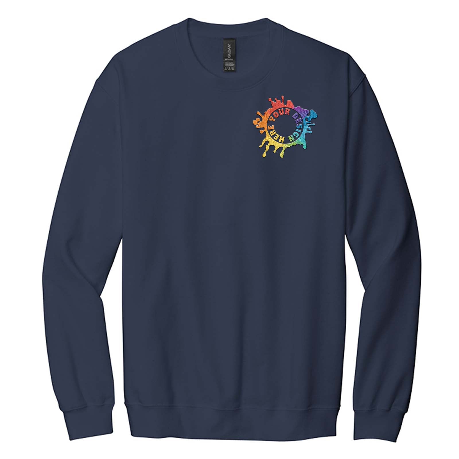 Gildan Softstyle Crewneck Sweatshirt Embroidery - Mato & Hash