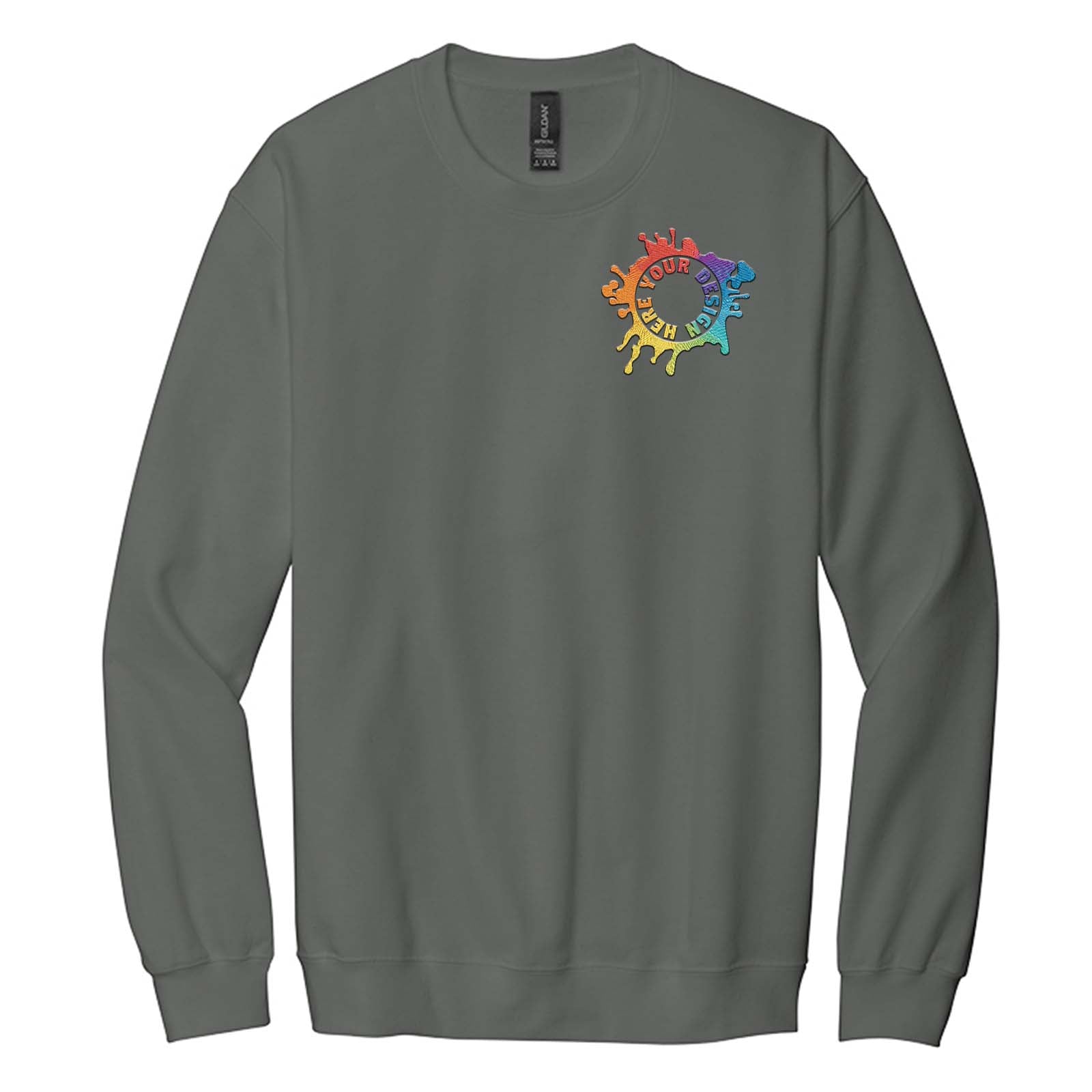 Gildan Softstyle Crewneck Sweatshirt Embroidery - Mato & Hash