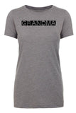 Grandma - Letterpress Text - Womens T Shirts