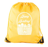 Happy Hunting Color in Easter Polyester Drawstring Bag