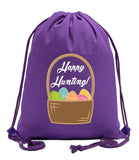 Happy Hunting Easter Cotton Drawstring Bag - Mato & Hash