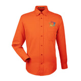 Harriton Men's Easy Blend™ Long-Sleeve Twill Shirt with Stain-Release Embroidery - Mato & Hash