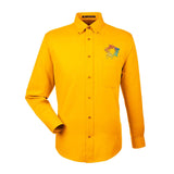 Harriton Men's Easy Blend™ Long-Sleeve Twill Shirt with Stain-Release Embroidery - Mato & Hash
