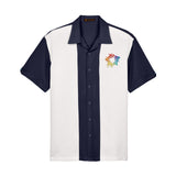 Harriton Men's Two-Tone Bahama Cord Camp Shirt Embroidery - Mato & Hash