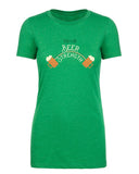 I Rely on Beer Strength Womens St. Patrick's Day T Shirts - Mato & Hash