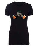 I Rely on Beer Strength Womens St. Patrick's Day T Shirts