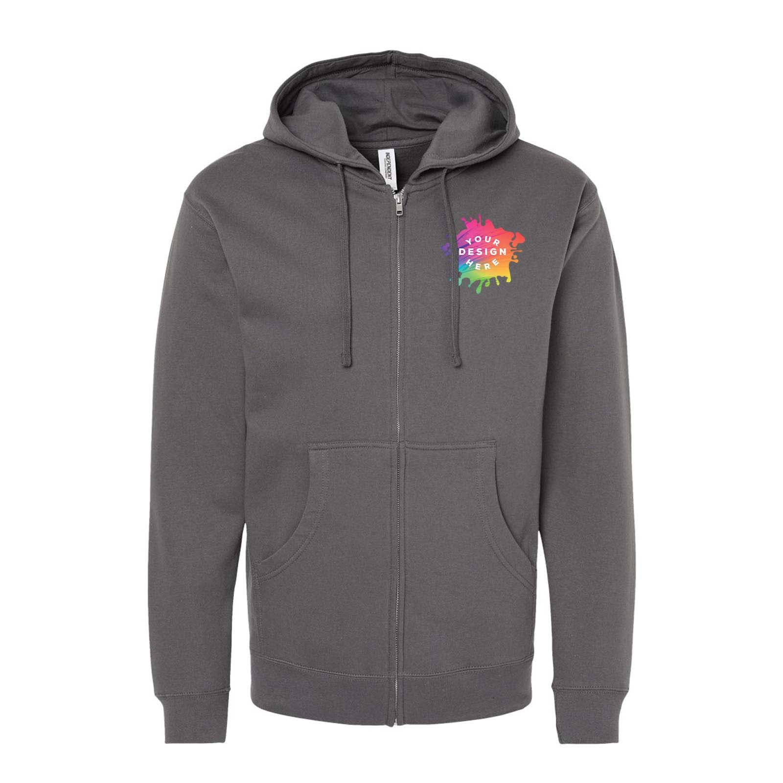 Independent Trading Co. Midweight Full-Zip Hooded Sweatshirt - Mato & Hash
